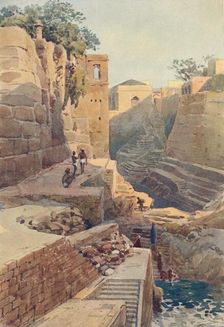 The Tank at the Back of the Dargah, Ajmere c1880 (1905). Creator: Alexander Henry Hallam Murray