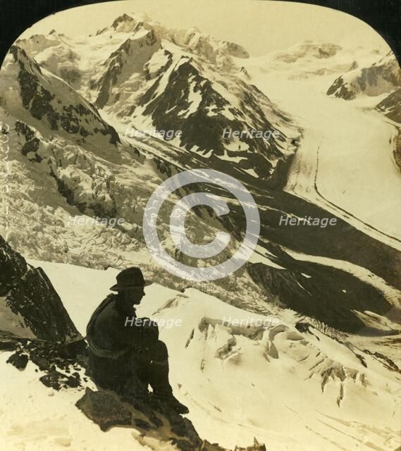 'The Tasman and Rudolph Glaciers, Southern Alps, New Zealand', c1909. Creator: George Rose.