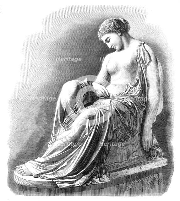 "The Task of Erinna, The Greek Poetess", sculptured by H. S. Leifchild,...Royal Academy, 1864. Creator: Unknown.