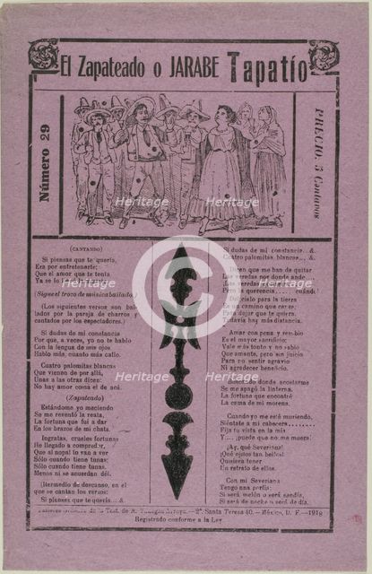 The Tap Dance, published c. 1918. Creator: José Guadalupe Posada.