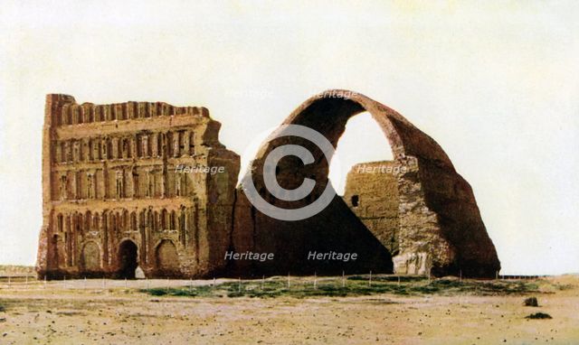 The Taq-i Kisra, Ctesiphon, Iraq, c1930s. Artist: Unknown