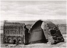 The Taq-i Kisra from the air, Ctesiphon, Iraq, 1925. Artist: A Kerim