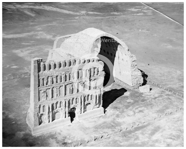 The Taq-i Kisra from the air, Ctesiphon, Iraq, 1926. Artist: Unknown
