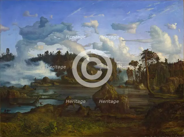 The Tarn. Artist: Hertervig, Lars (1830-1902)