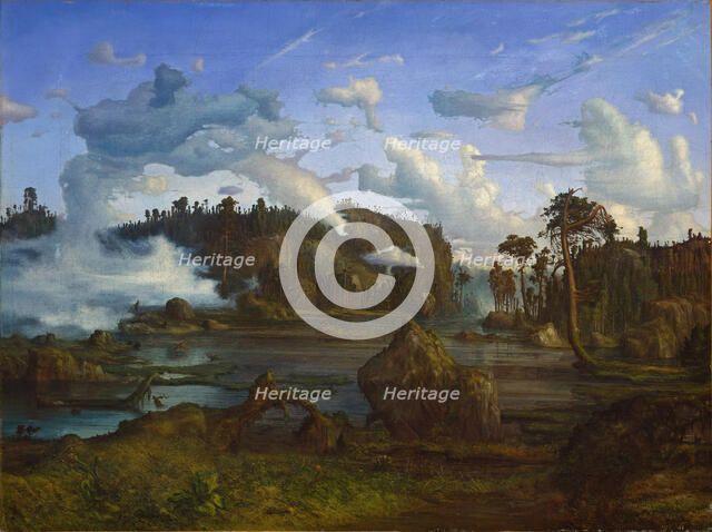 The Tarn. Artist: Hertervig, Lars (1830-1902)