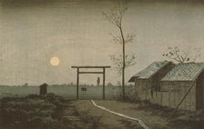 The Taro Inari Shrine in the Asakusa Ricefields, 1877. Creator: Kobayashi Kiyochika