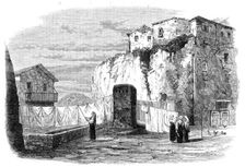 The Tarpeian Rock, Rome, 1864. Creator: Mason Jackson