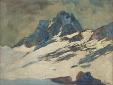 The Tatras in winter, 1925-1935. Creator: Karol Polónyi