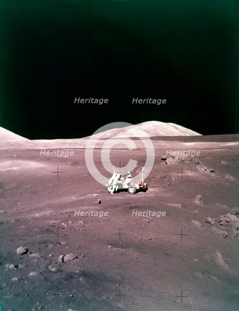 The Taurus-Littrow landing site, Apollo 17 mission, December 1972. Creator: NASA.