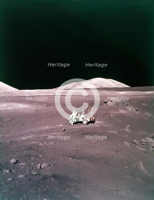 The Taurus-Littrow landing site, Apollo 17 mission, December 1972. Creator: NASA.