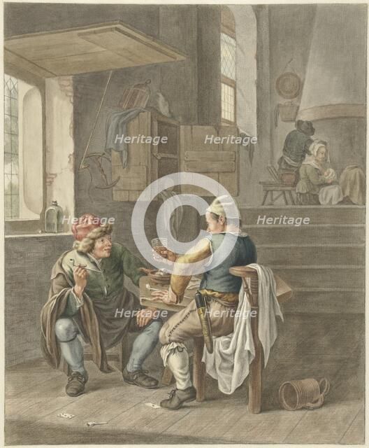 The Tavern, 1741-1820. Creator: Abraham Delfos.