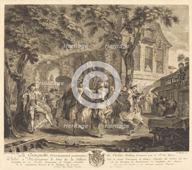 The Tavern, 1761/1762. Creator: Pierre François Basan.