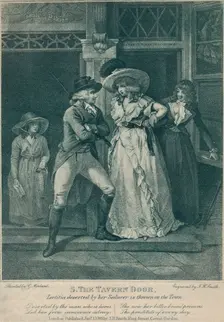The Tavern Door: Laetitia Deserted By Her Seducer is Thrown on the Town 1789. Artist: Otto Limited
