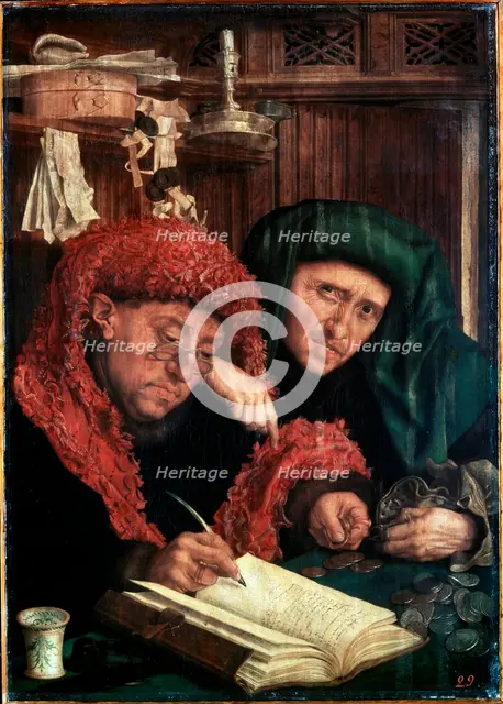 'The Tax Collectors', between 1490 and 1567.  Artist: Marinus van Reymerswaele