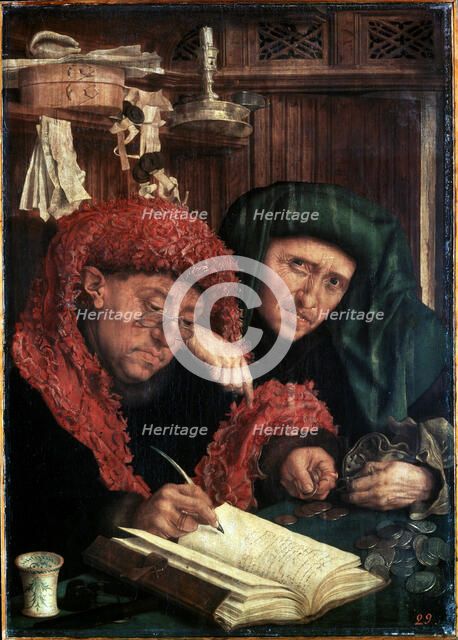 'The Tax Collectors', between 1490 and 1567.  Artist: Marinus van Reymerswaele