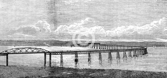 The Tay Bridge, scene of the terrible accident on Sunday evening, 1880. Creator: Unknown.