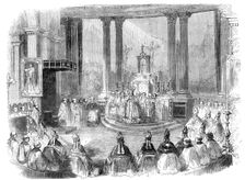 The "Te Deum" for Peace, at St. Mary's Roman Catholic Church, Moorfields - Cardinal Wiseman preachin Creator: Unknown