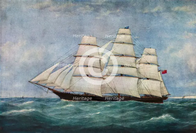 'The Tea Clipper Spindrift', (1938). Artist: Unknown.