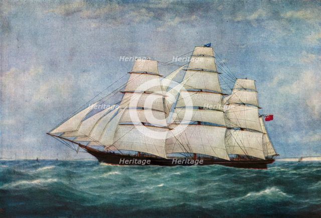 'The Tea Clipper Spindrift', (1938). Artist: Unknown.