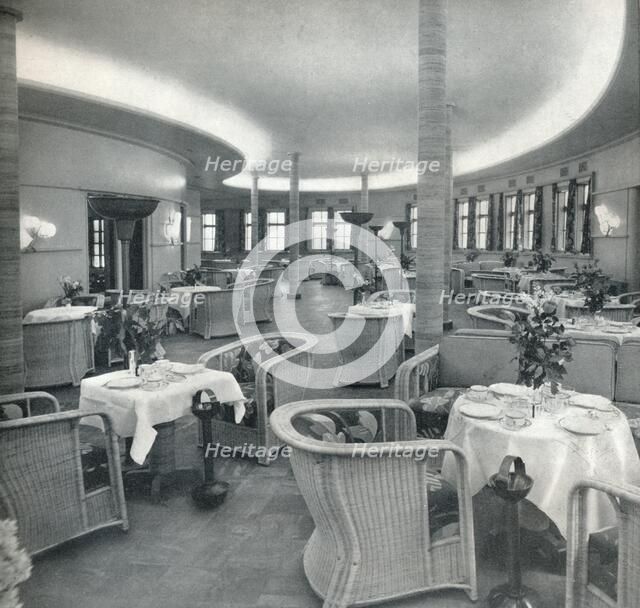 'The Tea Lounge of the Conte Di Savoia', 1933. Artist: Unknown.