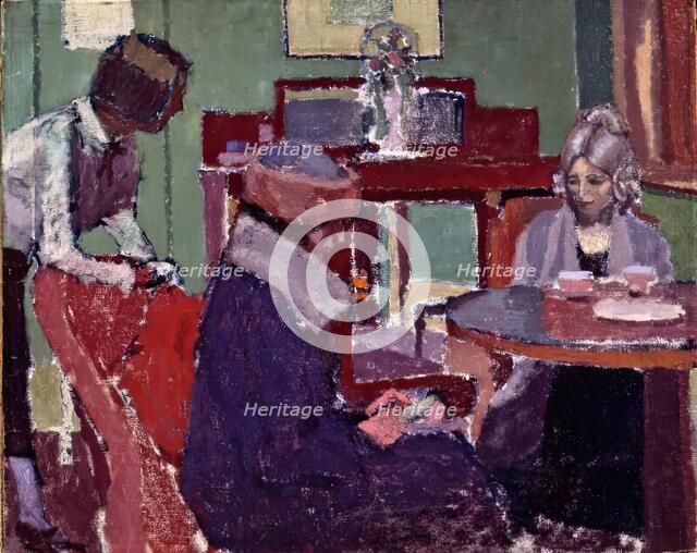 The Tea Party, 1919. Creator: Malcolm Drummond.