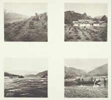 The Tea Plant; The Tea Plant; Yenping Rapids; A Small Rapid Boat, c. 1868. Creator: John Thomson