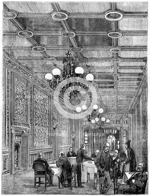 The Tea-Room, House of Commons, Westminster, London, 19th century. Artist: Unknown