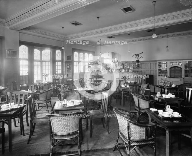The tea room, Liverpool Street Station, London, 1916. Artist: Bedford Lemere and Company