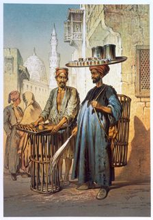 The tea seller, 1862. Creator: Amadeo Preziosi