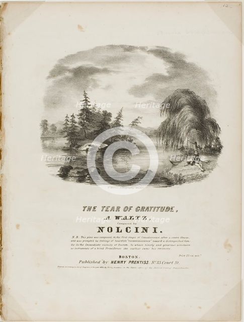The Tear of Gratitude, 1848. Creator: Thomas Moore.