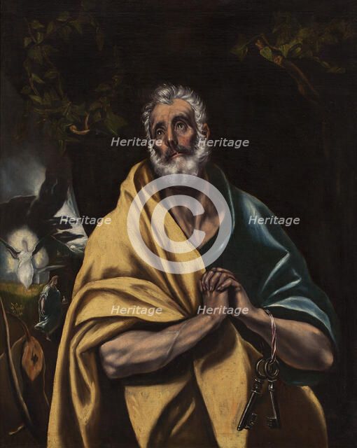 The tears of Saint Peter, 1600. Creator: El Greco, Dominico (1541-1614).