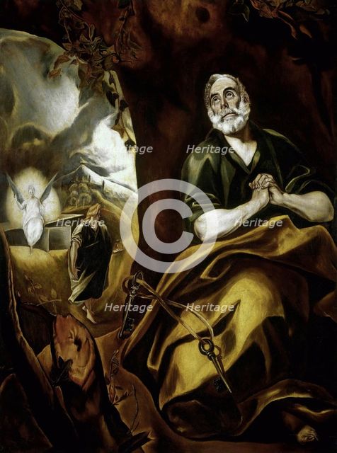 The Tears of Saint Peter, c. 1610. Creator: El Greco, Dominico (1541-1614).