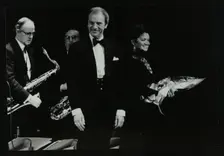 The Ted Heath Orchestra in concert at the Forum Theatre, Hatfield, Hertfordshire, 18 November 1983. Creator: Denis Williams