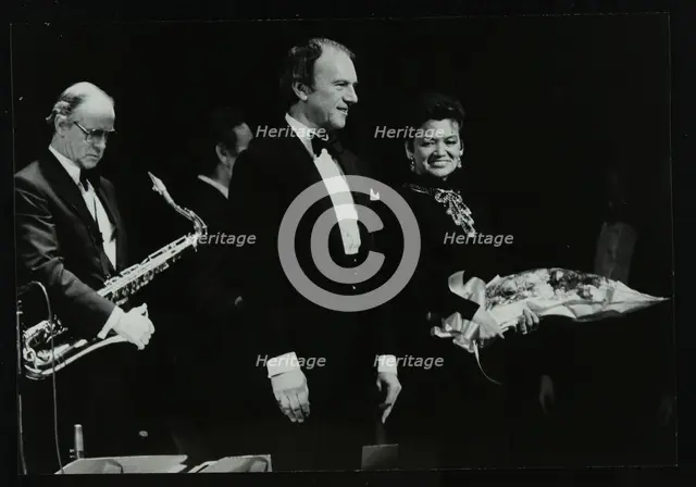 The Ted Heath Orchestra in concert at the Forum Theatre, Hatfield, Hertfordshire, 18 November 1983.  Creator: Denis Williams.
