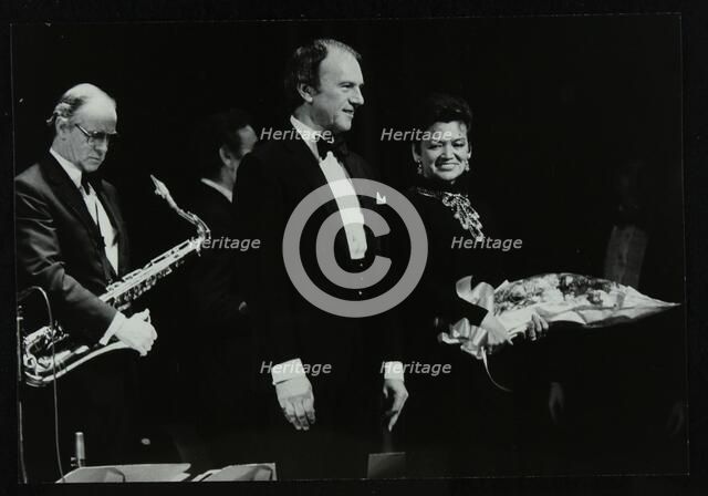 The Ted Heath Orchestra in concert at the Forum Theatre, Hatfield, Hertfordshire, 18 November 1983.  Artist: Denis Williams