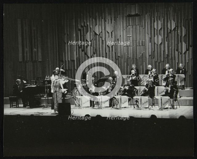 The Ted Heath Orchestra performing at the Barbican Hall, London, December 1985. Artist: Denis Williams