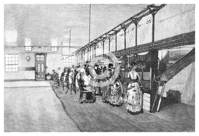 The Telephone Exchange, Melbourne, Victoria, Australia, 1886. Artist: Unknown