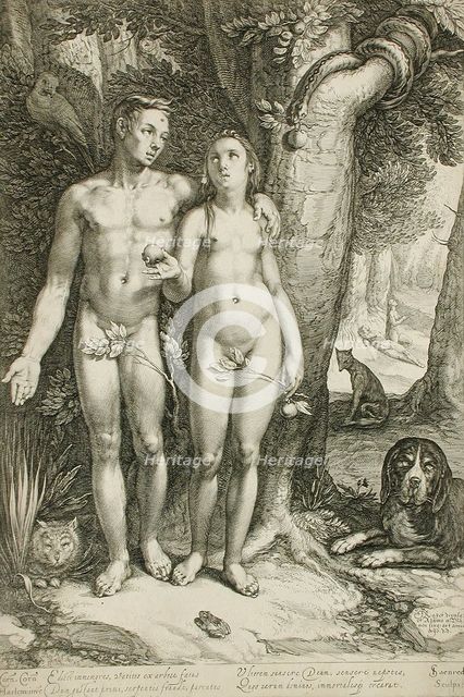 The Temptation, 1605. Creator: Jan Saenredam.