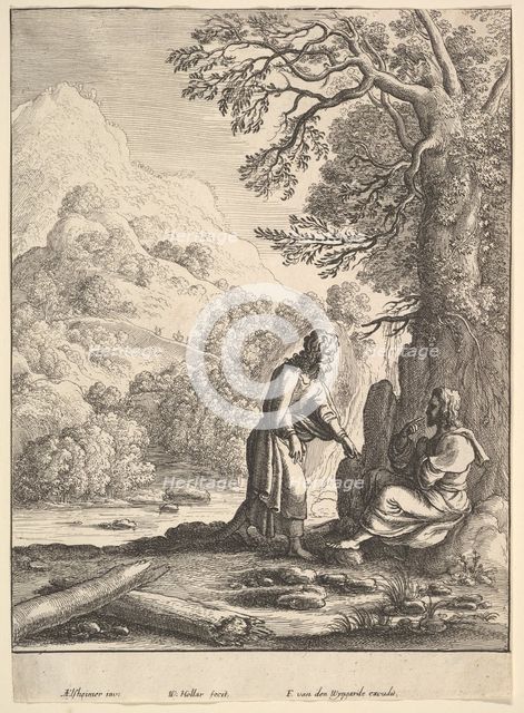 The Temptation, 1625-77. Creator: Wenceslaus Hollar.