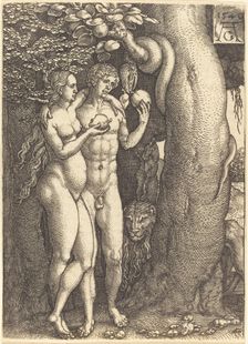 The Temptation by the Snake, 1540. Creator: Heinrich Aldegrever