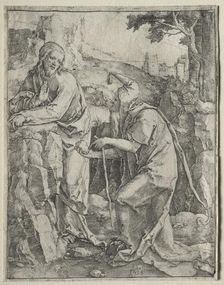 The Temptation of Christ, 1518. Creator: Lucas van Leyden (Dutch, 1494-1533)