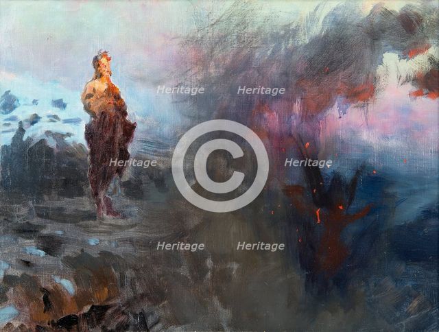 The Temptation of Christ. Artist: Repin, Ilya Yefimovich (1844-1930)