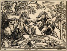 The Temptation of Christ by the Devil, 1633/35. Creator: Christoffel Jegher