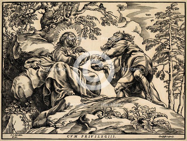 The Temptation of Christ by the Devil, 1633/35. Creator: Christoffel Jegher.