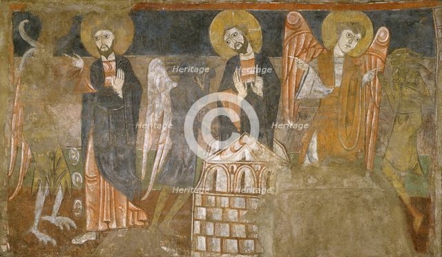 The Temptation of Christ by the Devil, first half 12th century (possibly 1129-34). Creator: Unknown.