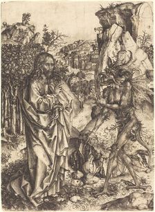 The Temptation of Christ, c. 1500/1505. Creator: Master of the Strache Altar