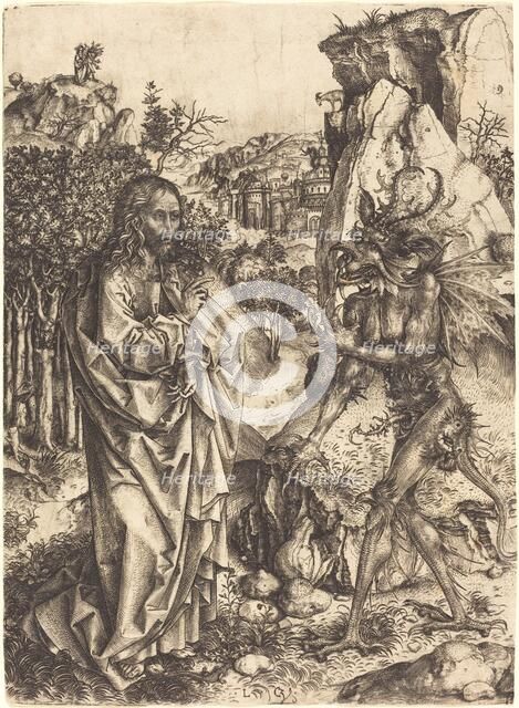 The Temptation of Christ, c. 1500/1505. Creator: Master of the Strache Altar.