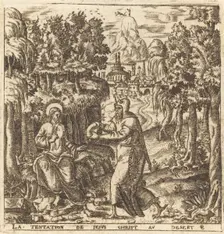 The Temptation of Christ, probably c. 1576/1580. Creator: Leonard Gaultier