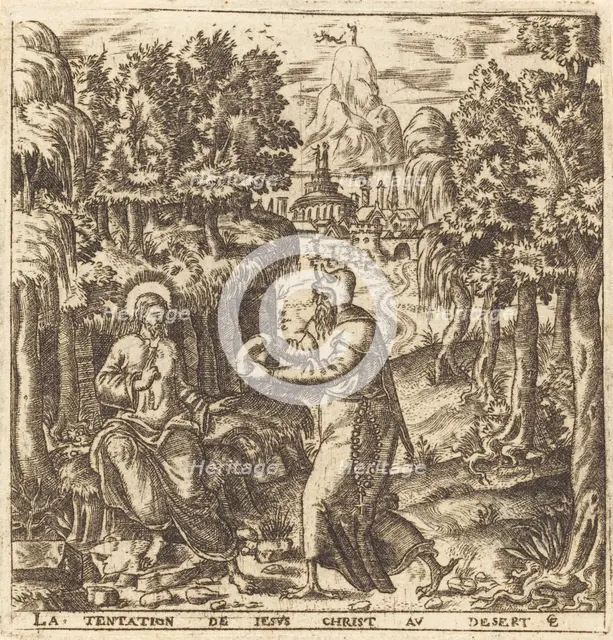 The Temptation of Christ, probably c. 1576/1580. Creator: Leonard Gaultier.