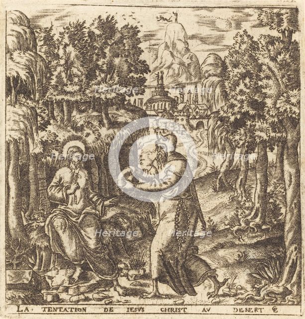 The Temptation of Christ, probably c. 1576/1580. Creator: Leonard Gaultier.